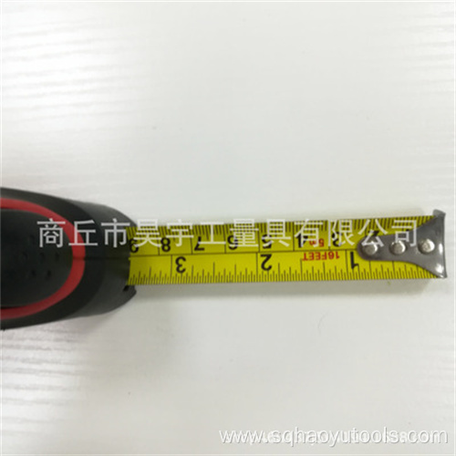 Shell rubber coated self braking steel tape